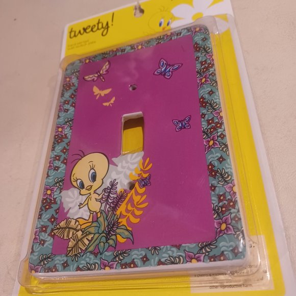2007 Tweety Looney Tunes Encore Ceramic Wall Switch Cover NEW - Picture 4 of 4
